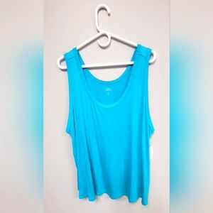 Women's Brand new, with tags, blue, size 2x tank top